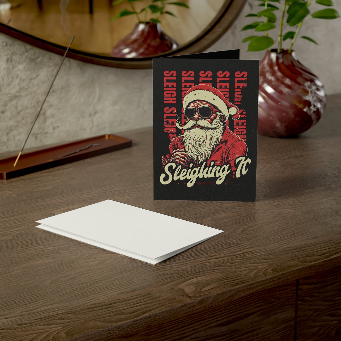 Sleighed It | Surprise Sibling Christmas Card