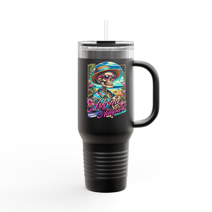 Ask Me About Being Adopted – Retro Travel Mug | Double-Walled Insulated Cup for Coffee, Road Trips & Advocacy Conversations