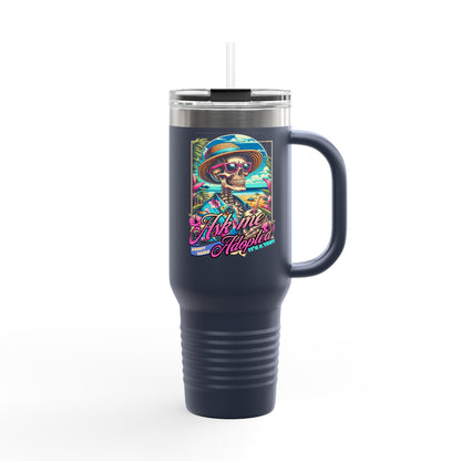 Ask Me About Being Adopted – Retro Travel Mug | Double-Walled Insulated Cup for Coffee, Road Trips & Advocacy Conversations