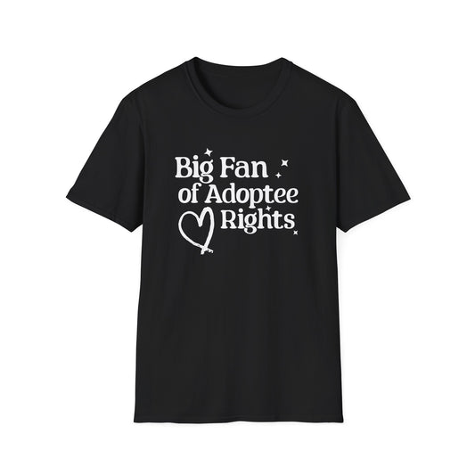Big Fan of Adoptee Rights | Advocacy T-Shirt