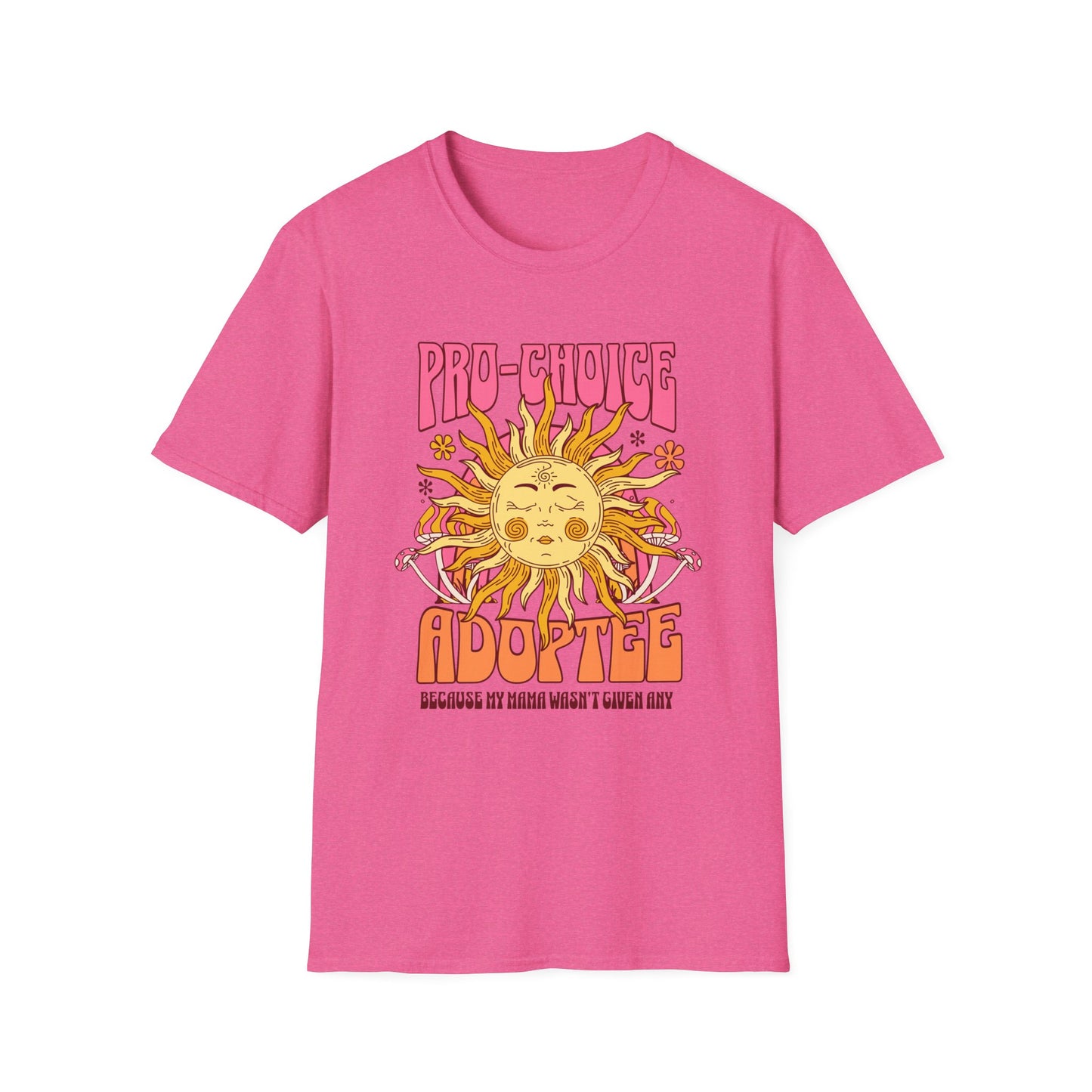 Pro-Choice Adoptee – Retro Sunshine Tee