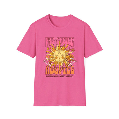 Pro-Choice Adoptee – Retro Sunshine Tee
