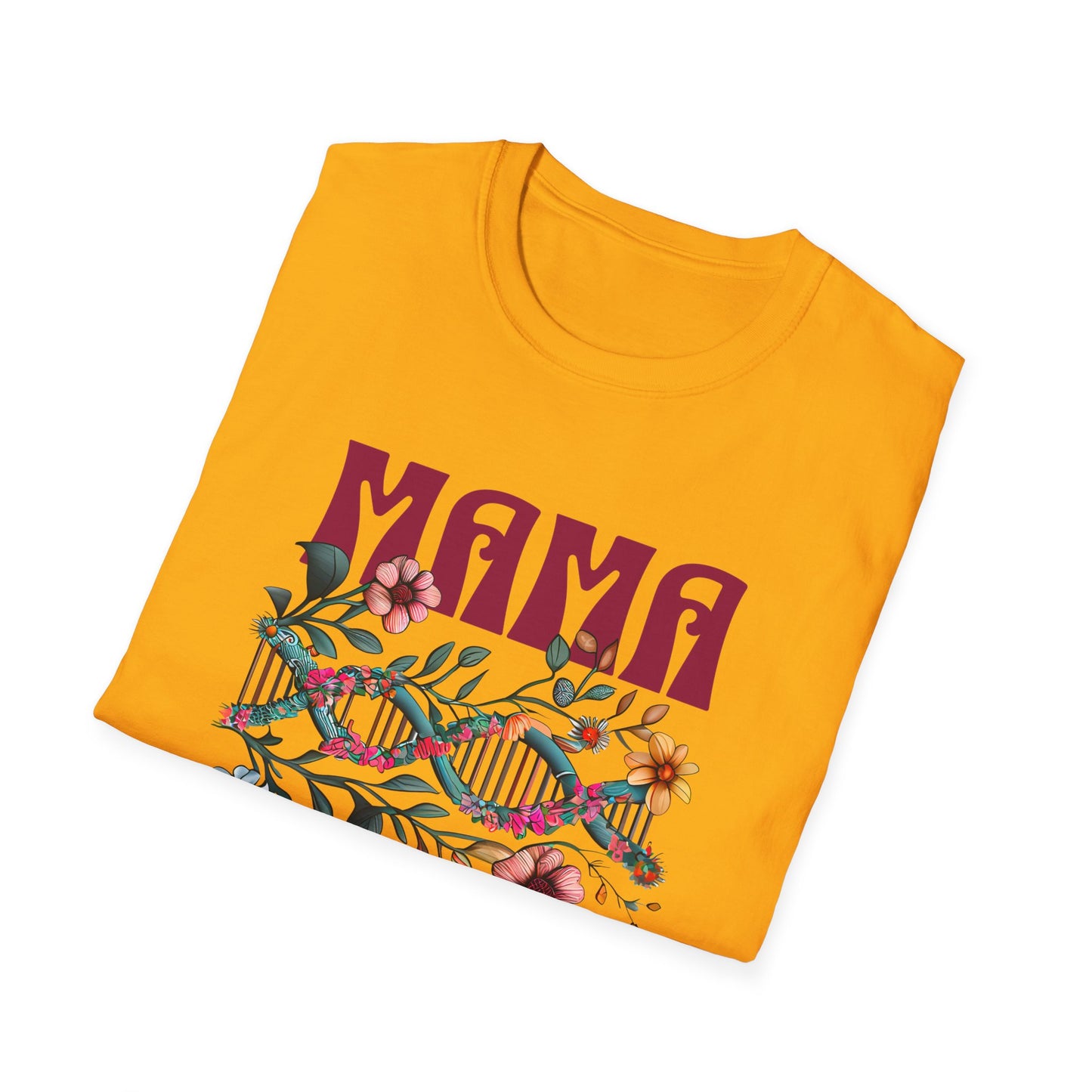Mama Unisex T-Shirt – Floral DNA Design, Adoptee Reunion Matching Mother Shirt