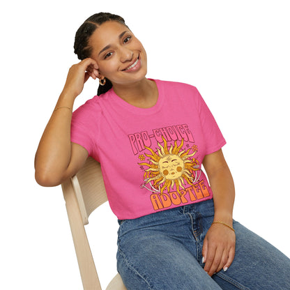 Pro-Choice Adoptee – Retro Sunshine Tee