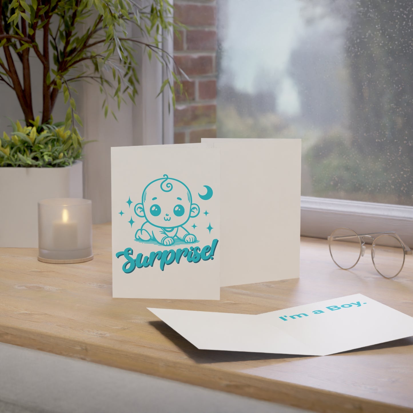 Surprise! I’m a Boy. | Snarky Adoptee Greeting Card | Disenfranchised Souvenirs Collection