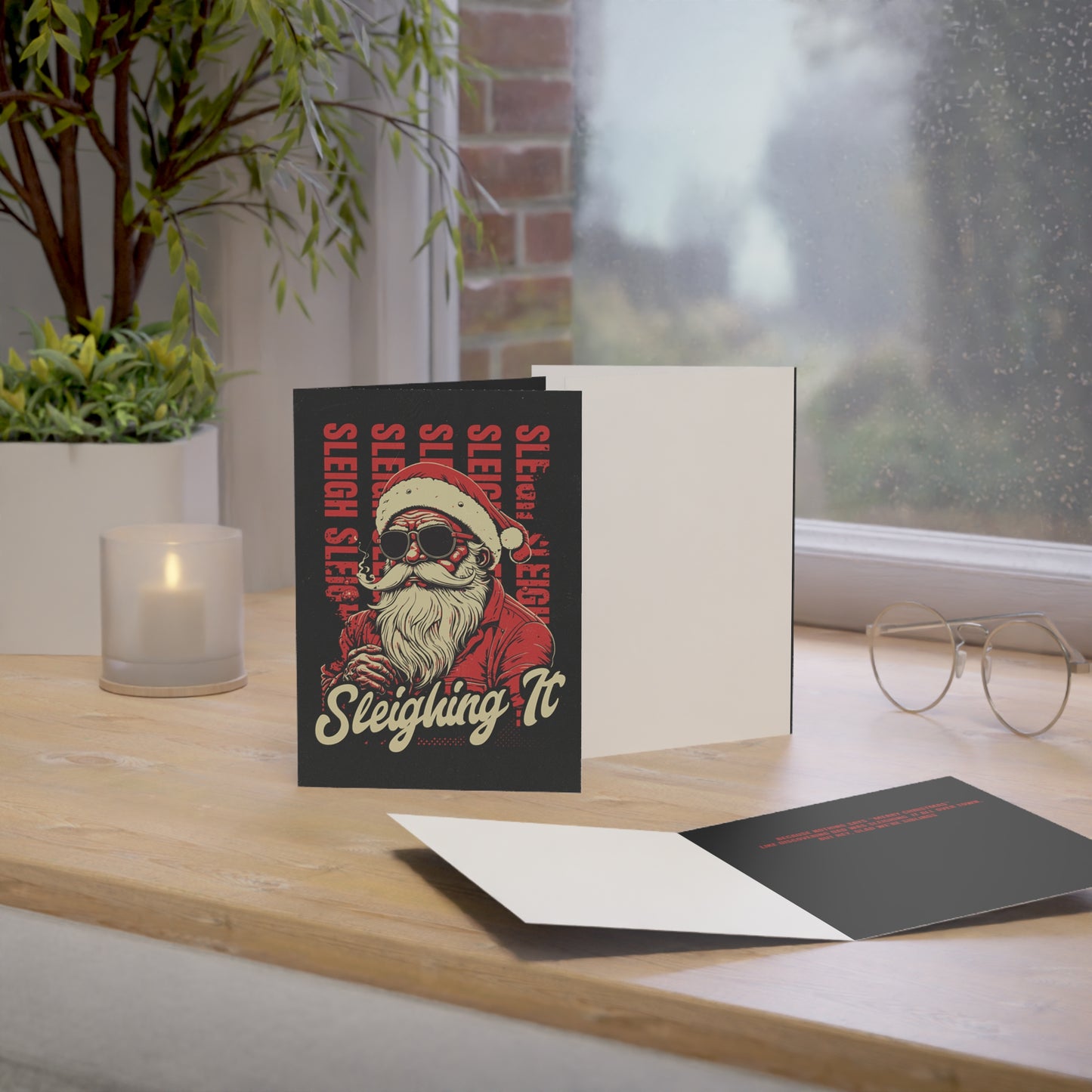 Sleighed It | Surprise Sibling Christmas Card