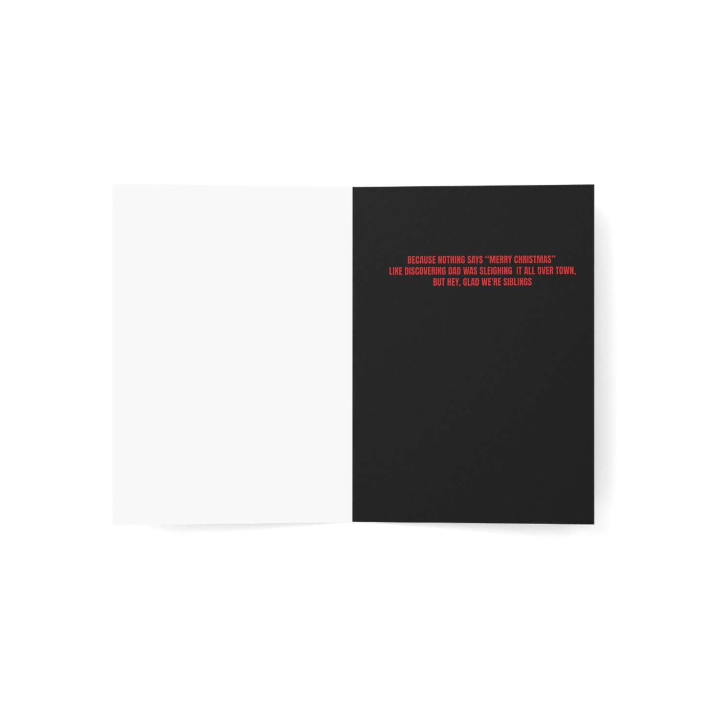 Sleighed It | Surprise Sibling Christmas Card