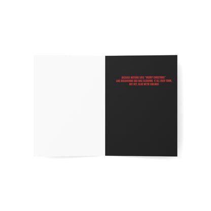 Sleighed It | Surprise Sibling Christmas Card