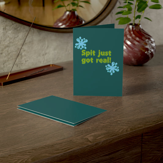 Spit Just Got Real | DNA Test Reveal Greeting Card | Blank Slate Bunch × Disenfranchised Souvenirs