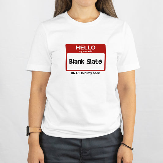 Blank Slate Unisex T-Shirt – Nature vs Nurture, Adoptee Identity, Scenic Route Collection