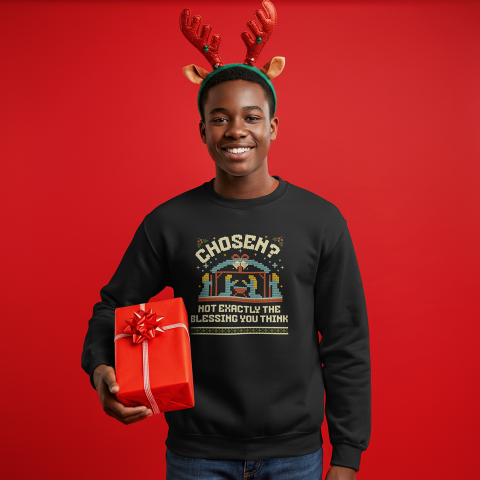 Chosen? Not Exactly the Blessing You Think | Adoptee Holiday Ugly Sweater