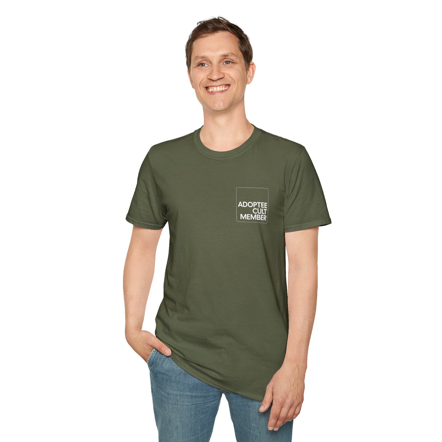 Adoptee Cult Member Unisex T-Shirt – Angry Adoptee Humor, Adoption Reform, Community Solidarity