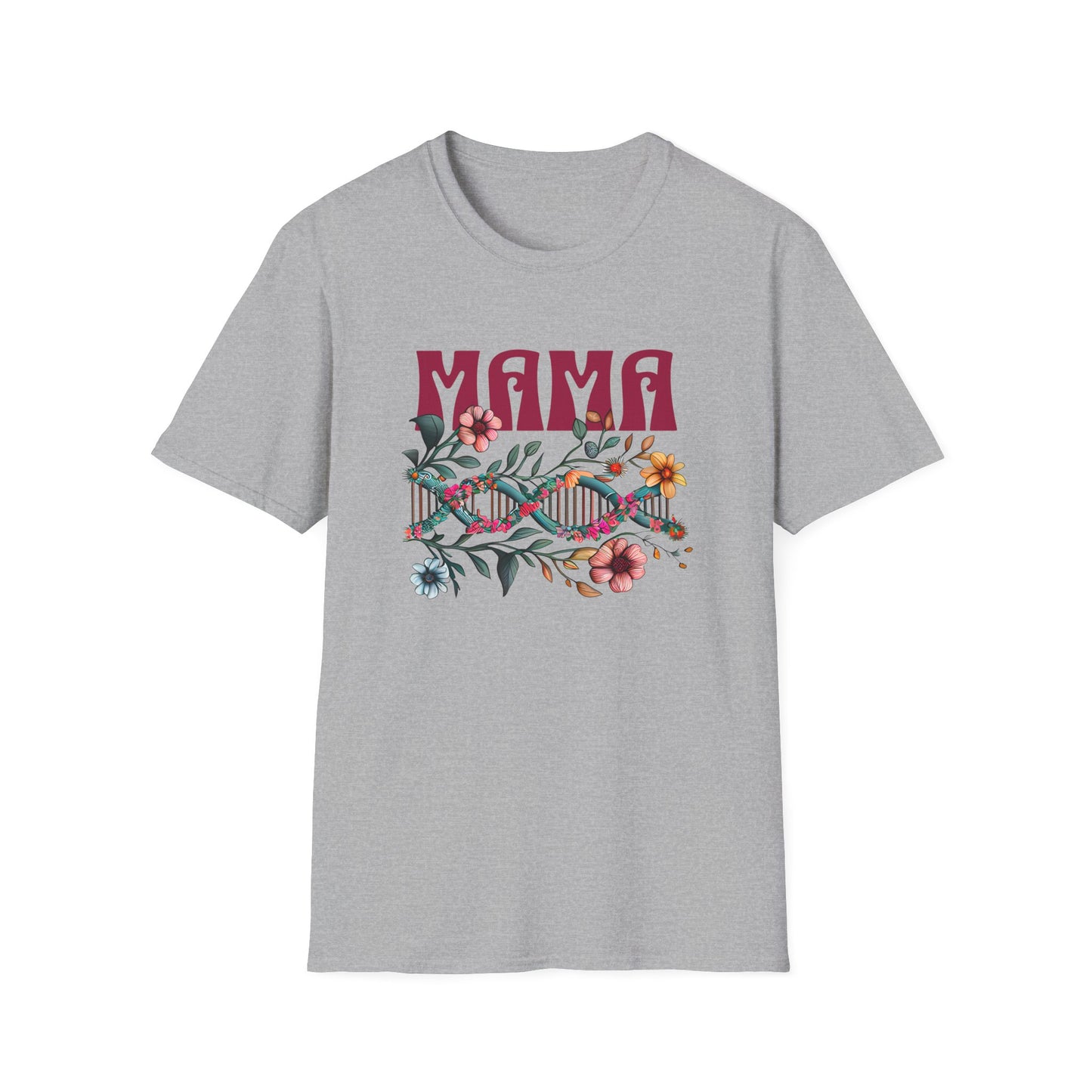 Mama Unisex T-Shirt – Floral DNA Design, Adoptee Reunion Matching Mother Shirt