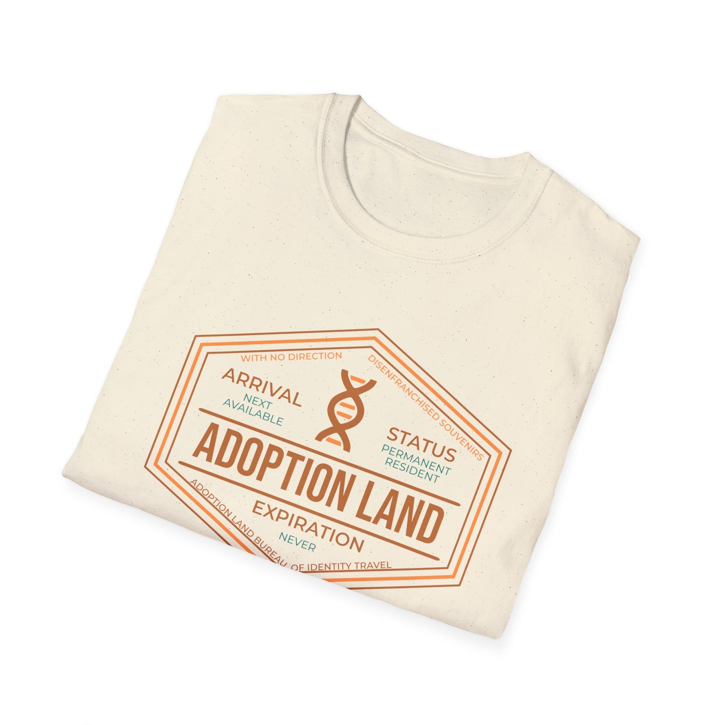 Adoption Land Stamp Tee – “Next Available / Permanent Resident / Never Expires”