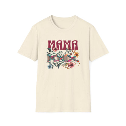 Mama Unisex T-Shirt – Floral DNA Design, Adoptee Reunion Matching Mother Shirt