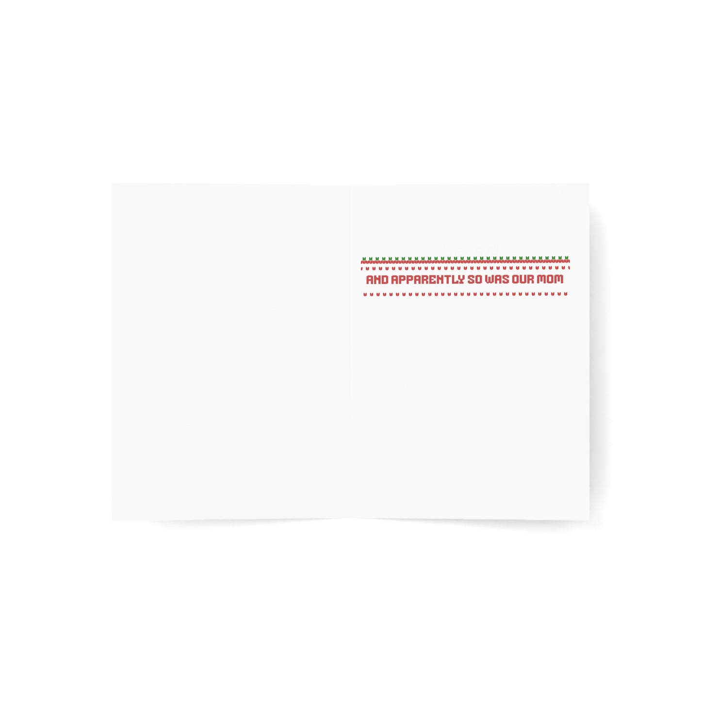 Ho Ho Ho… And Apparently So Was Our Mom | DNA Reveal Holiday Card