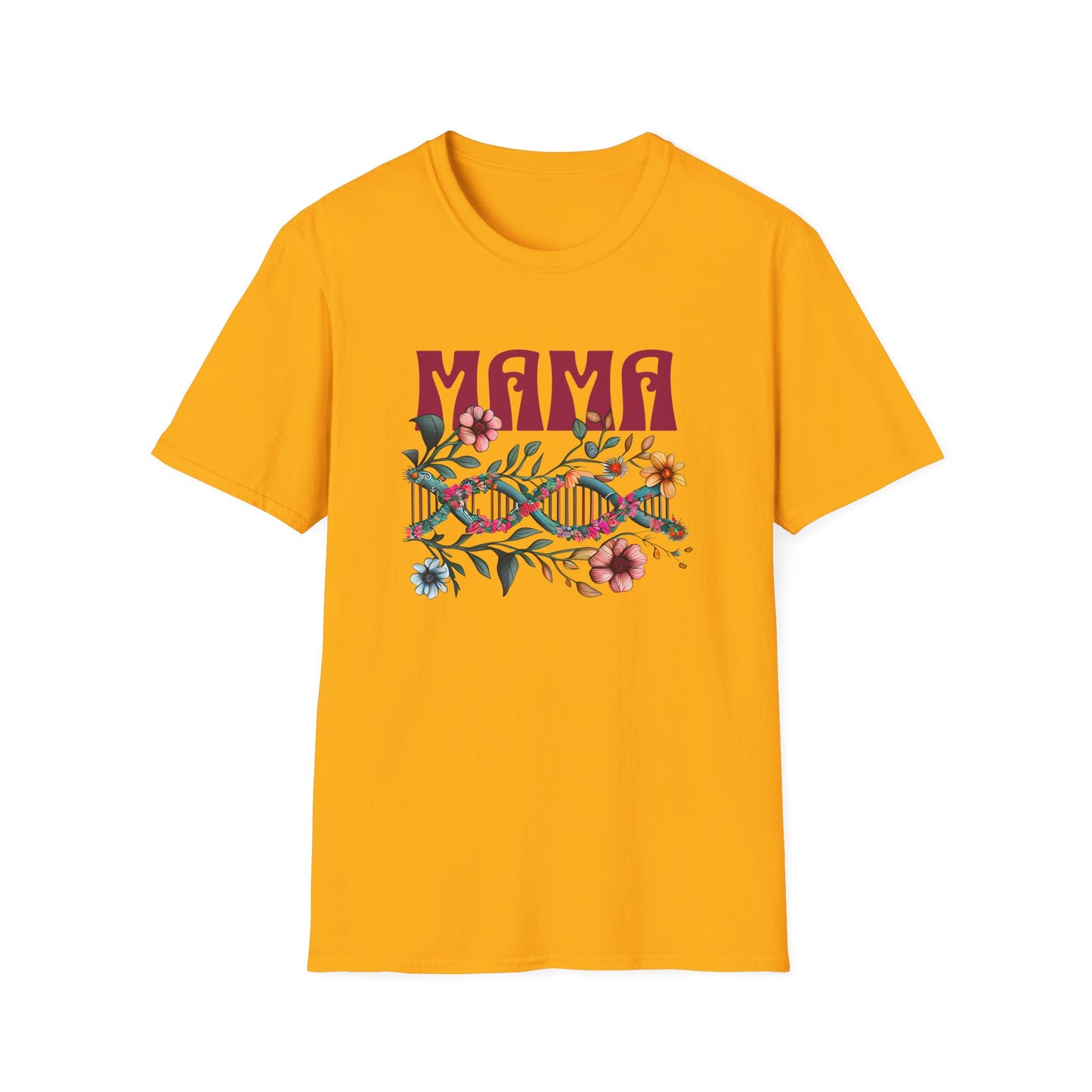 Mama Unisex T-Shirt – Floral DNA Design, Adoptee Reunion Matching Mother Shirt