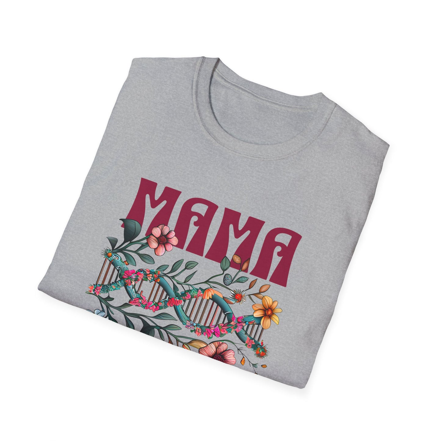 Mama Unisex T-Shirt – Floral DNA Design, Adoptee Reunion Matching Mother Shirt