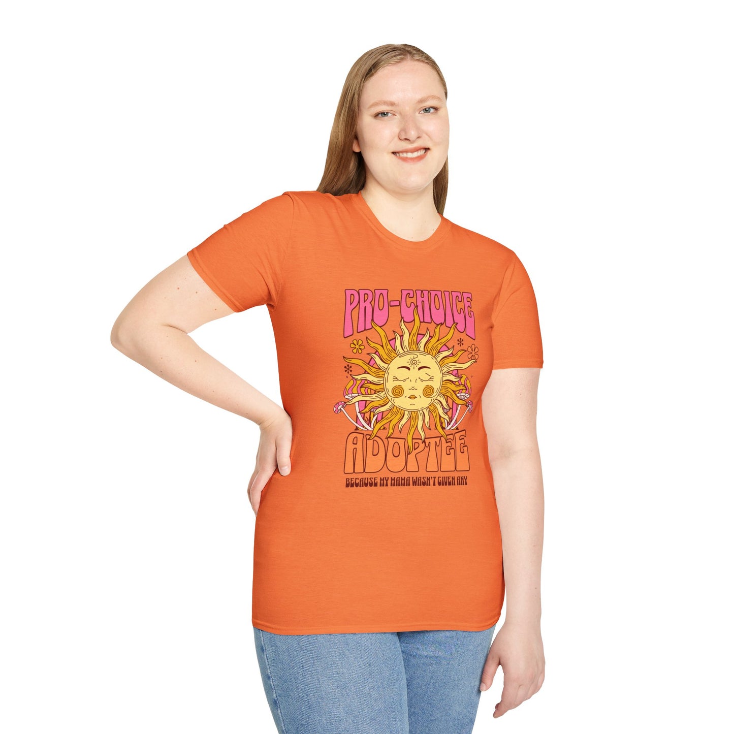 Pro-Choice Adoptee – Retro Sunshine Tee